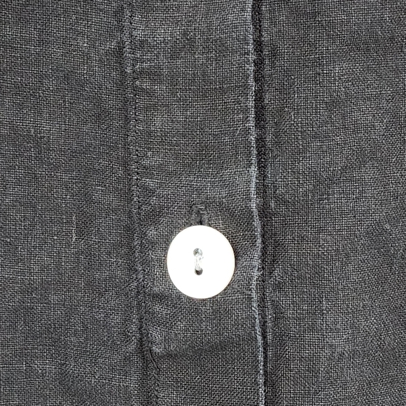 Kleen Women's 100% Linen Button Front Peplum Jacket Lagenlook - L - Picture 4 of 7